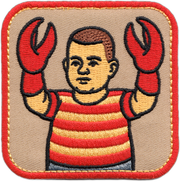 Patch - Circus Lobster Boy Carnival Freak Show 3"