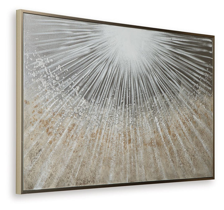 Waldard - Gray / Taupe / White - Wall Art
