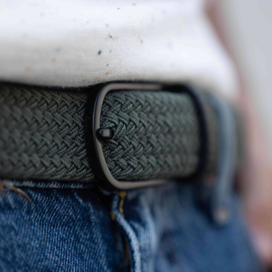 Dark forest elastic braided belt: Size 2