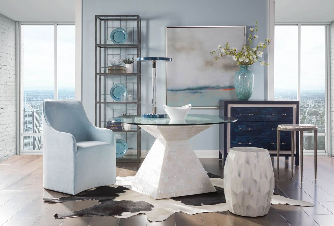 Signature Designs - Gravitas Round Spot Table - Pearl Silver