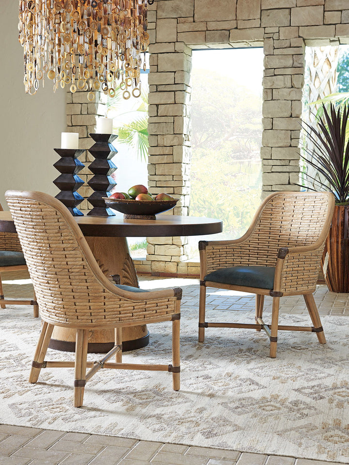 Los Altos - Keeling Woven Arm Chair - Light Brown