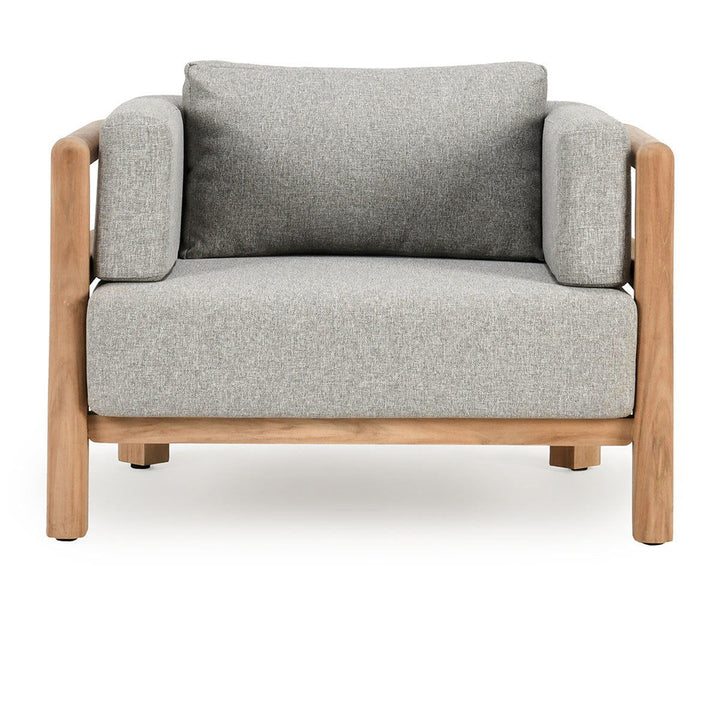 Aston - Outdoor Accent Chair - Natural / Gray