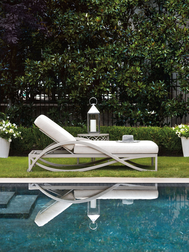 Silver Sands - Chaise Lounge - Pearl Silver