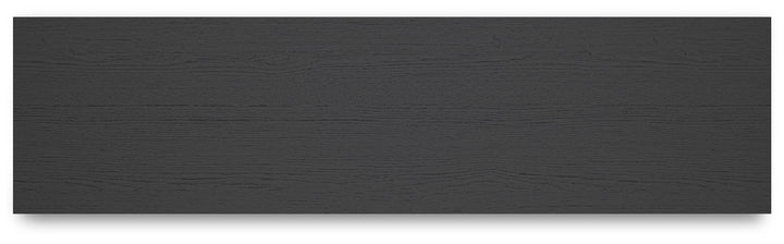 Cayberry - Black - TV Stand With Fireplace