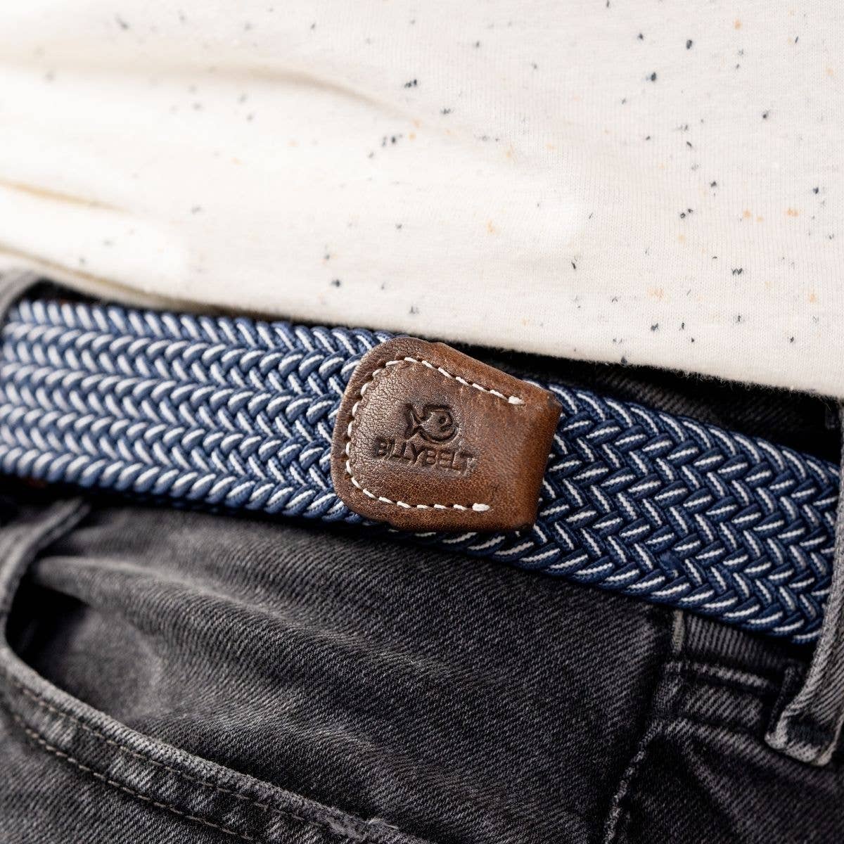 Bogota elastic braided belt: Size 2