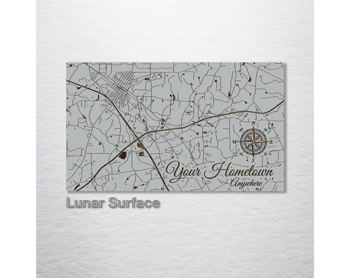 Custom: Existing Map: XL (30" x 50.5") / Papier Blanc