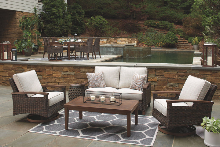 Paradise Trail - Medium Brown - Loveseat w/Cushion