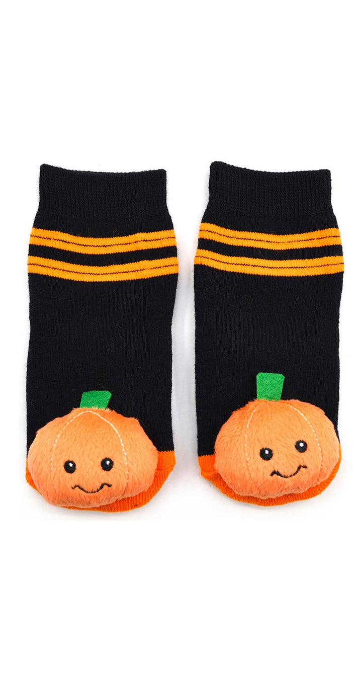 Pumpkin Halloween Boogie Toes Rattle Socks: 1 - 2 Y