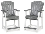Transville - Barstool (Set of 2) - Gray / White
