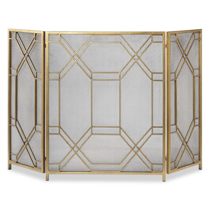 Rosen - Fireplace Screen - Gold