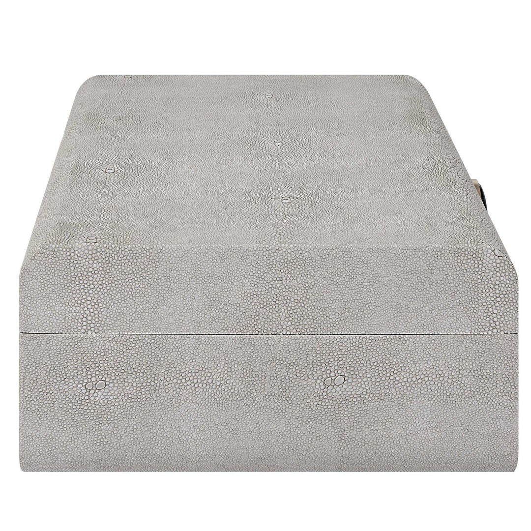 Lalique - Shagreen Box - White