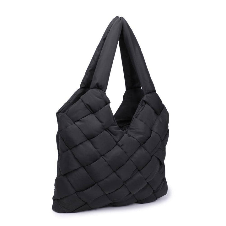 Illumine Woven Nylon Tote: Nude