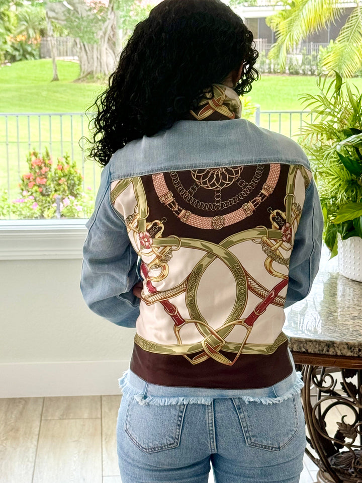 The Light Denim Jacket / Olive Stirrup
