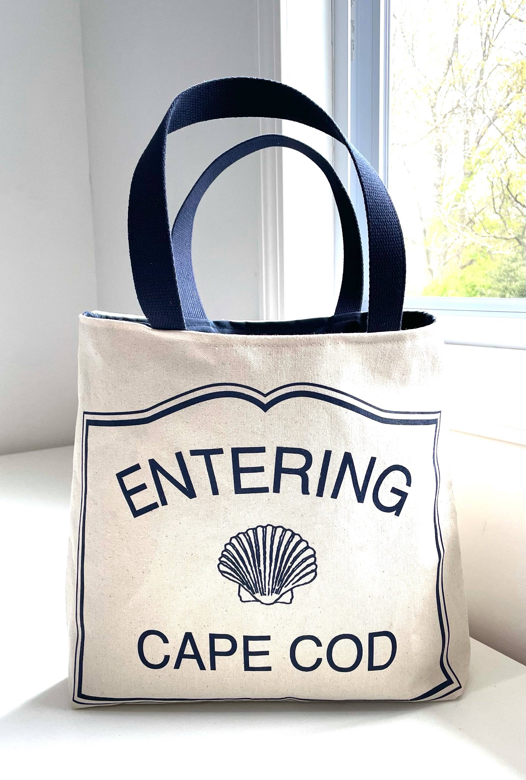 Nautical tote bags: Small / Entering Cape Cod