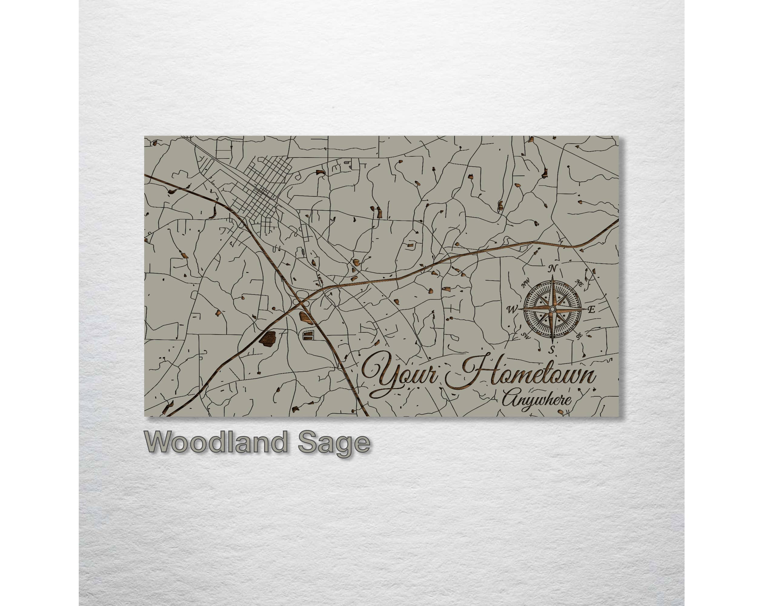 Custom: Existing Map: XL (30" x 50.5") / Lunar Surface