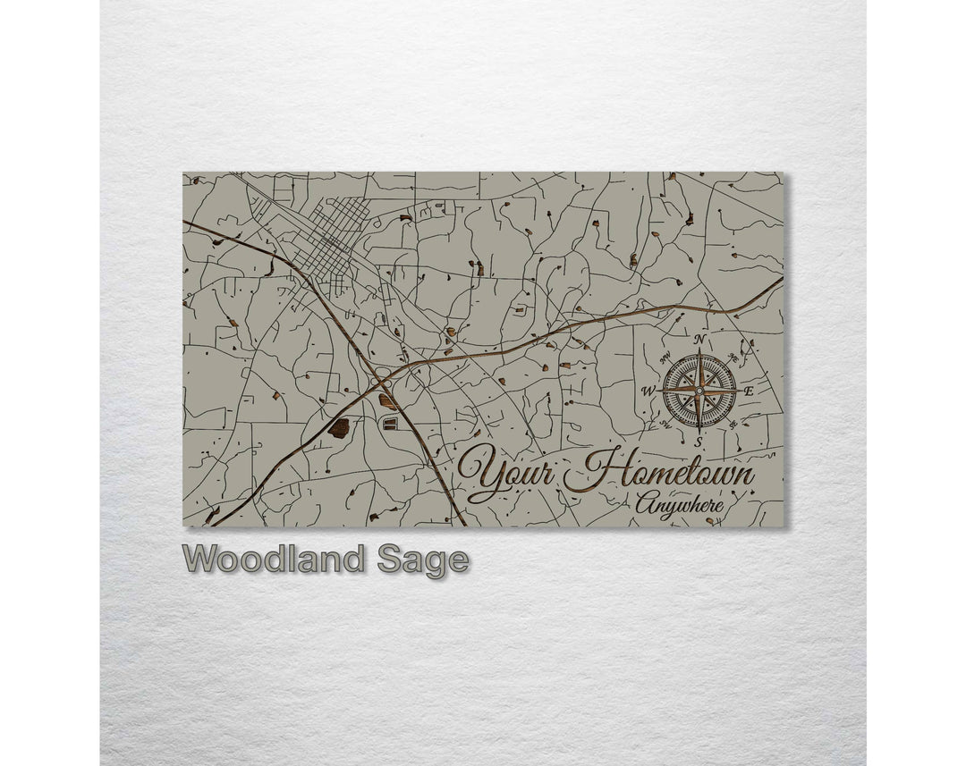 Custom: Existing Map: Large (22.5" x 38") / Seaglass