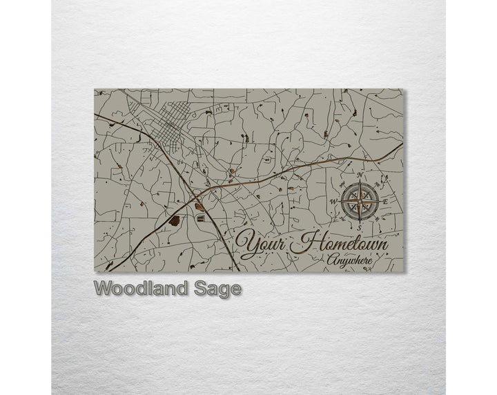Custom: Existing Map: Large (22.5" x 38") / Seaglass