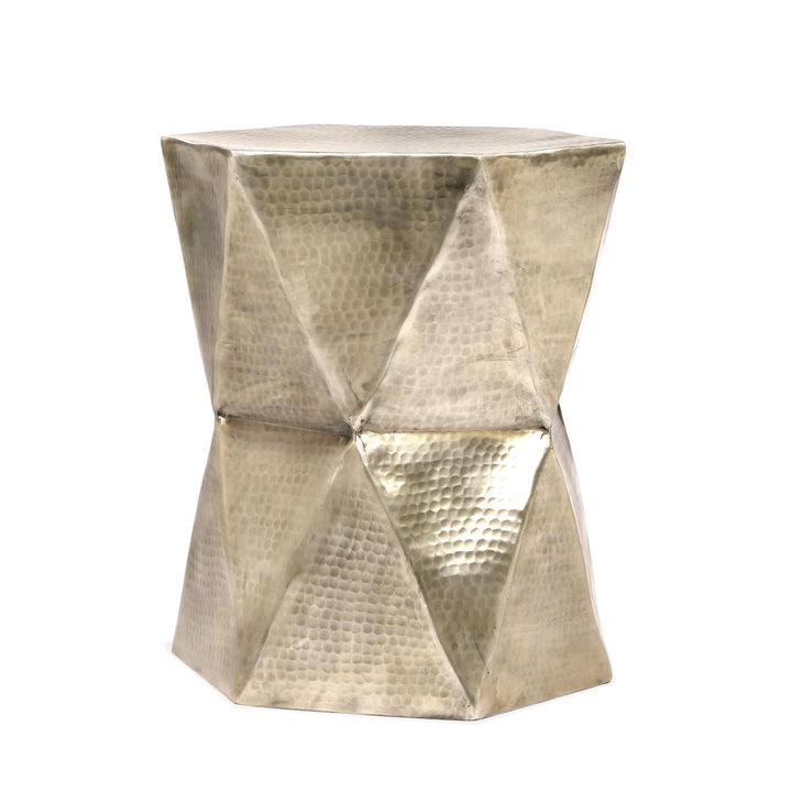 Olivia - Side Table - Hammered Gold