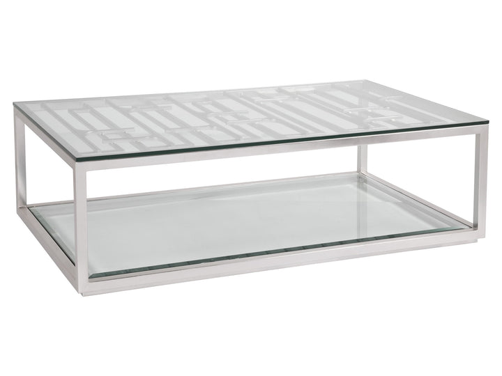 Mar Monte - Grate Cocktail Table - Pearl Silver