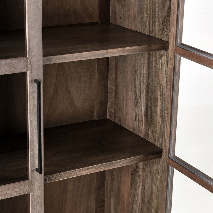 Jensen - 2 Door 1 Drawer Tall Cabinet - Taupe