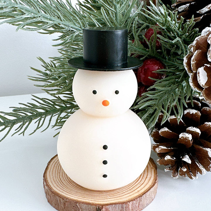 Snowman Candle | Christmas Candle: Unscented