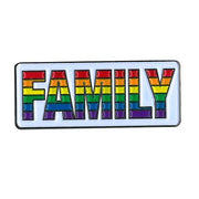 Family Rainbow Pride Collectible Retail Enamel Pin - 1.25"