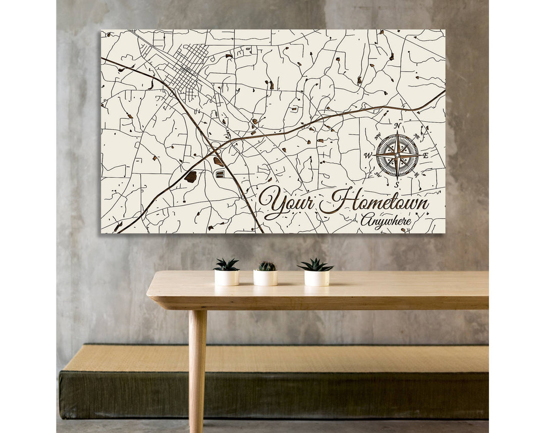 Custom: Existing Map: Large (22.5" x 38") / Seaglass