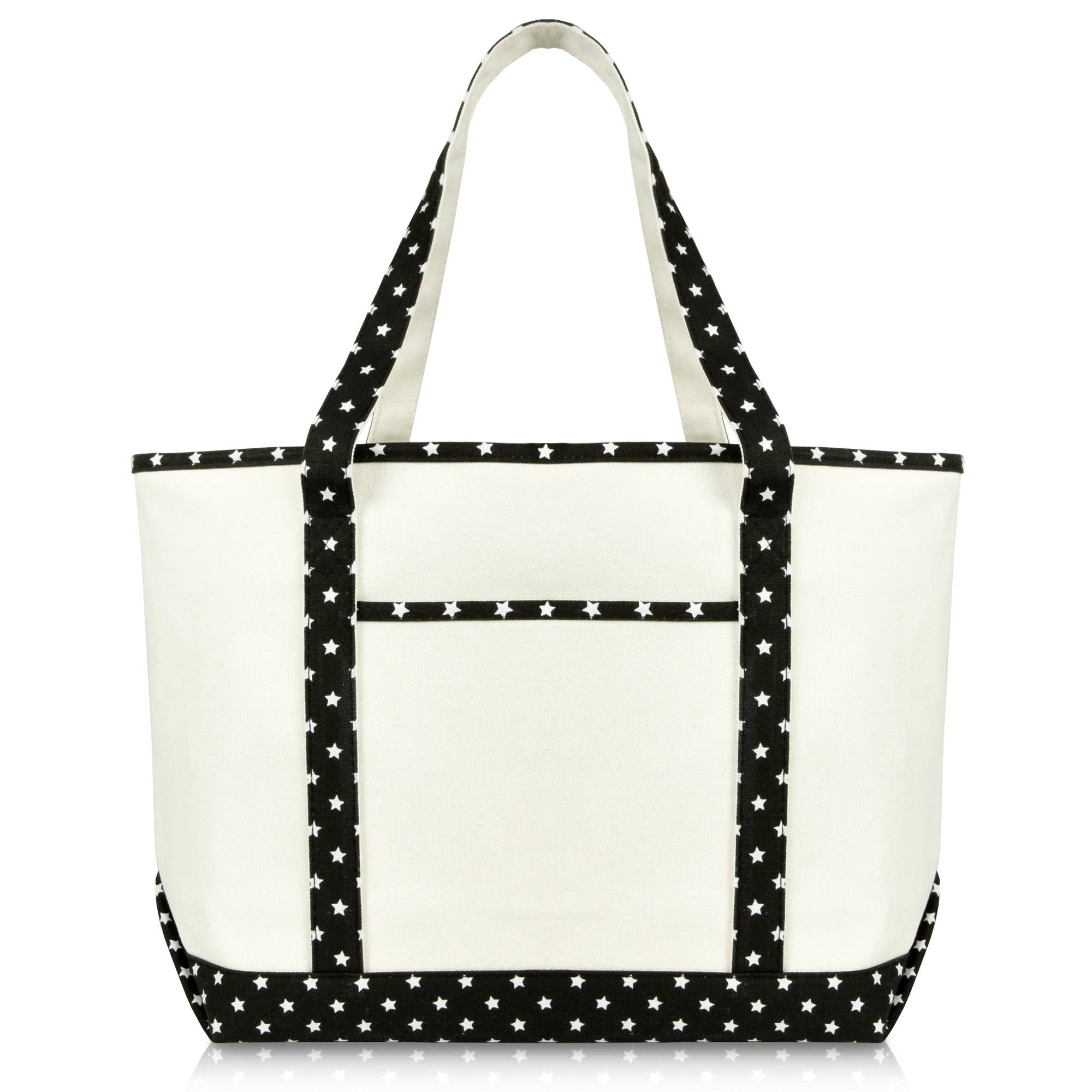 DALIX 23" Premium 24 oz. Cotton Canvas Shopping Tote Bag