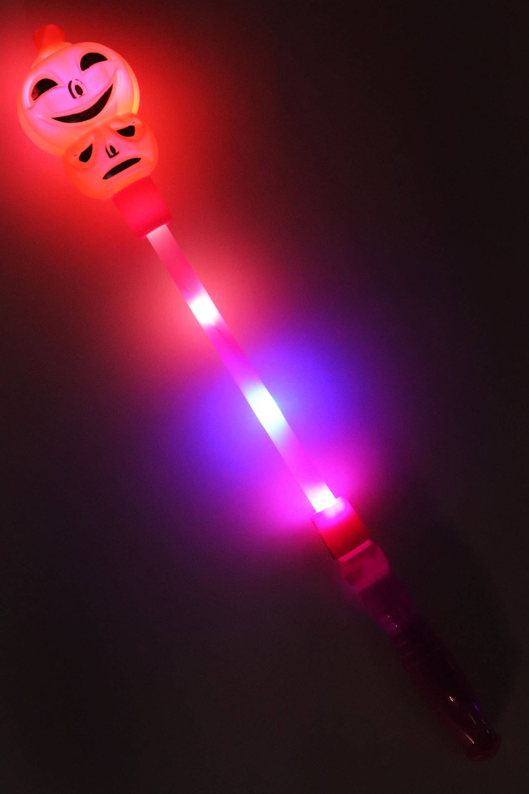Halloween Pumpkin Skull Head Light Stick Wand: ASSORTED / ONE SIZE