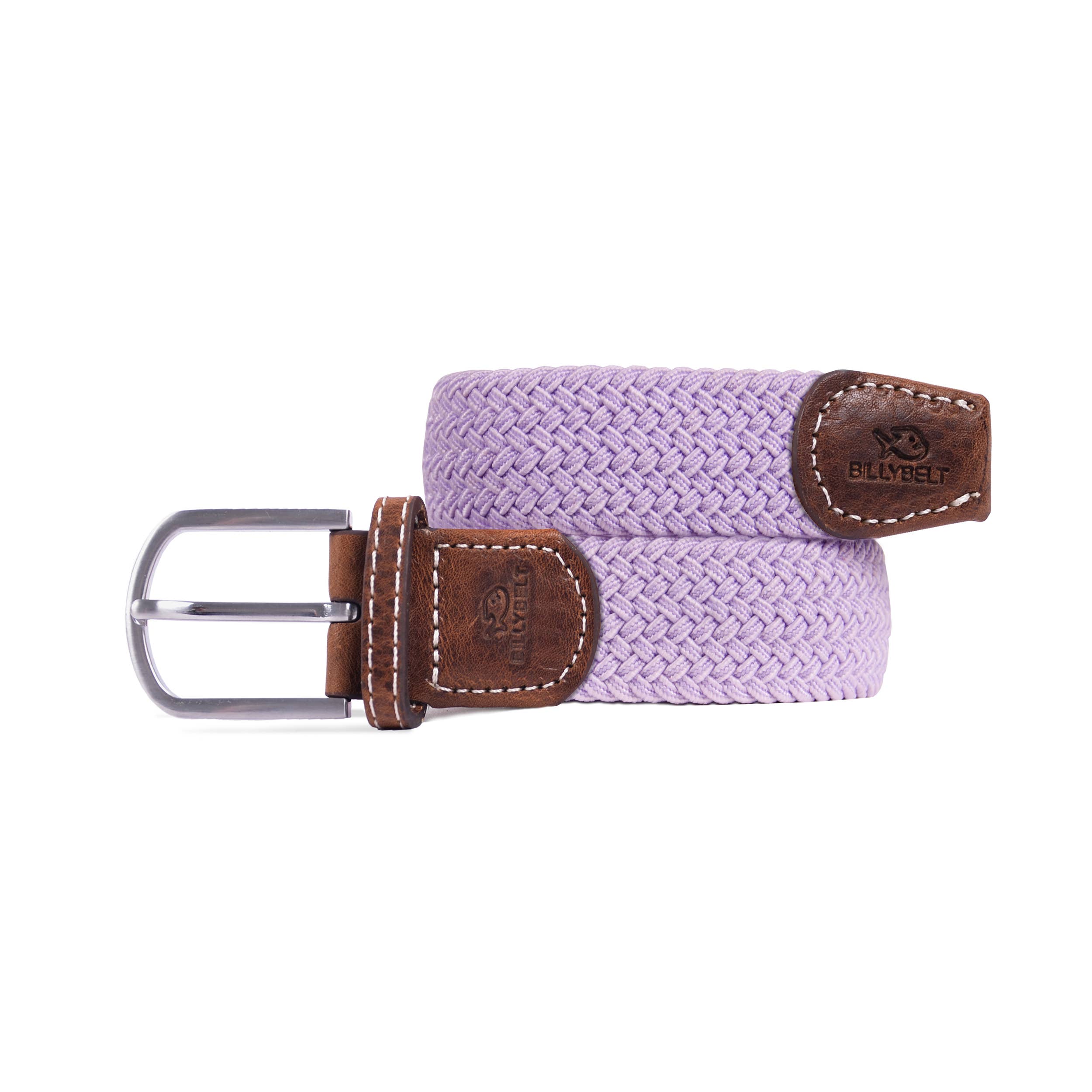 Lavender elastic braided belt: Size 2