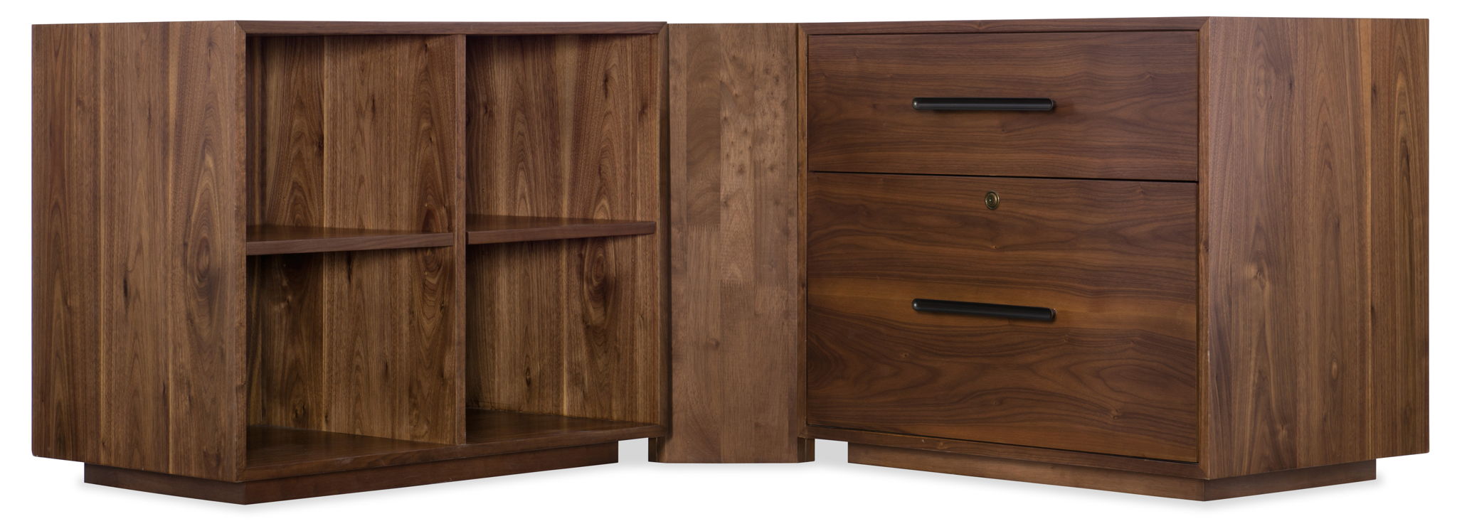 Home Office - Bunching Short Bookcase - Dark Brown