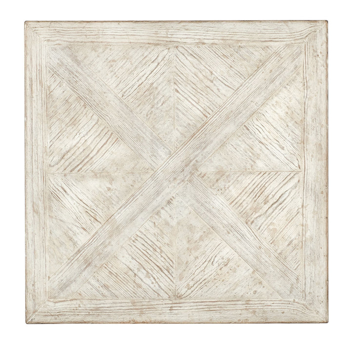 Commerce And Market - Block Buster End Table - White