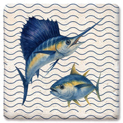 Coaster Nautical Fish: Limestone