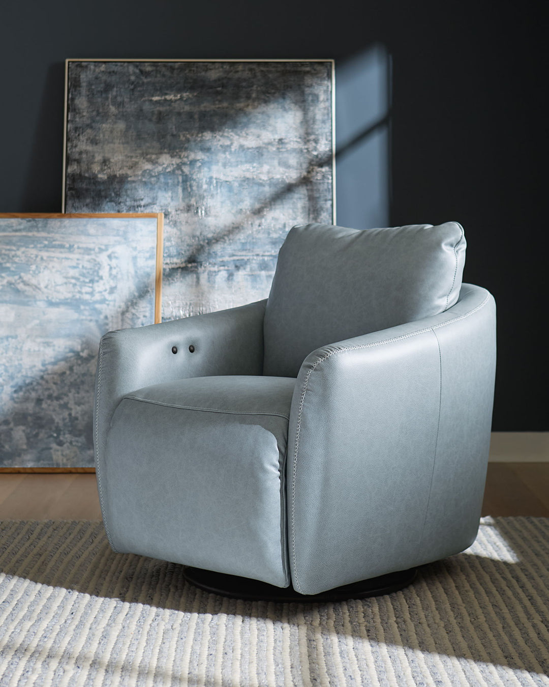 CC - Bonnie Swivel With Power Footrest - Blue