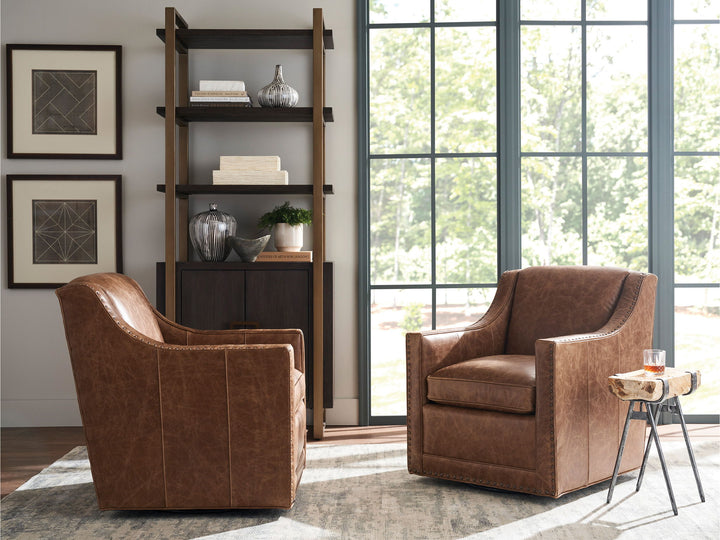 Lexington Leather - Barrier Leather Swivel Chair - Light Brown