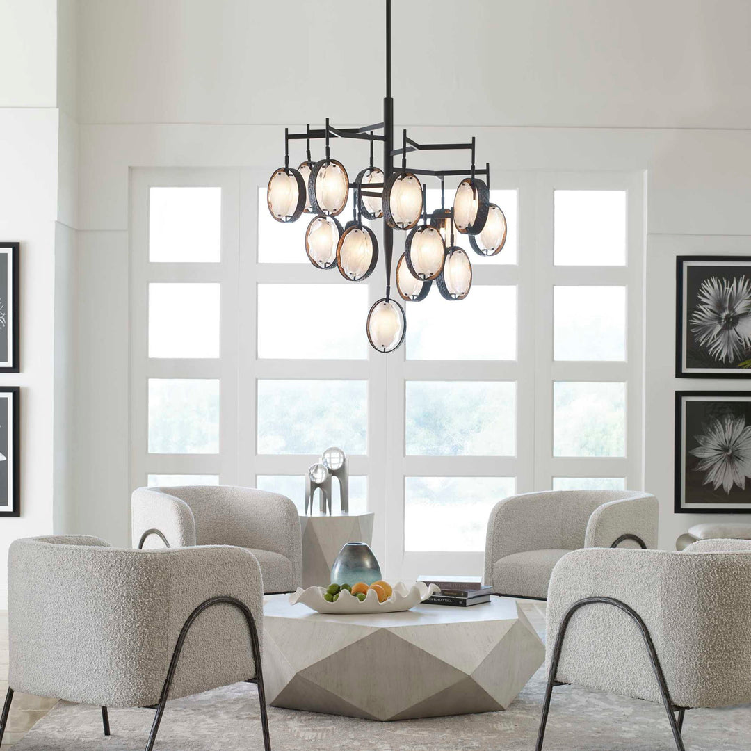Maxin - 15 Light Large Chandelier - Bronze