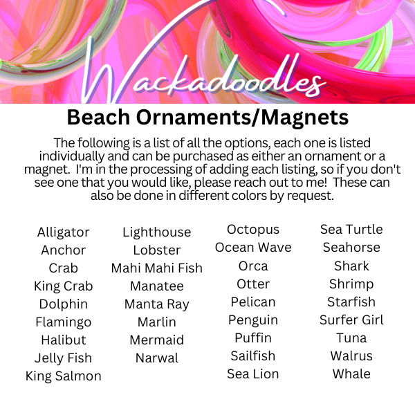 Customizable Shark Ocean Magnet | Tourist Souvenir