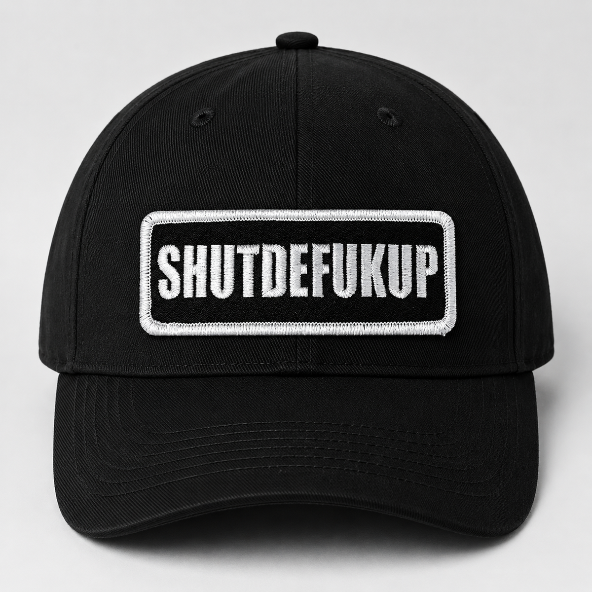 Shutdef@ckup Embroidered Patch – 4" x 2"