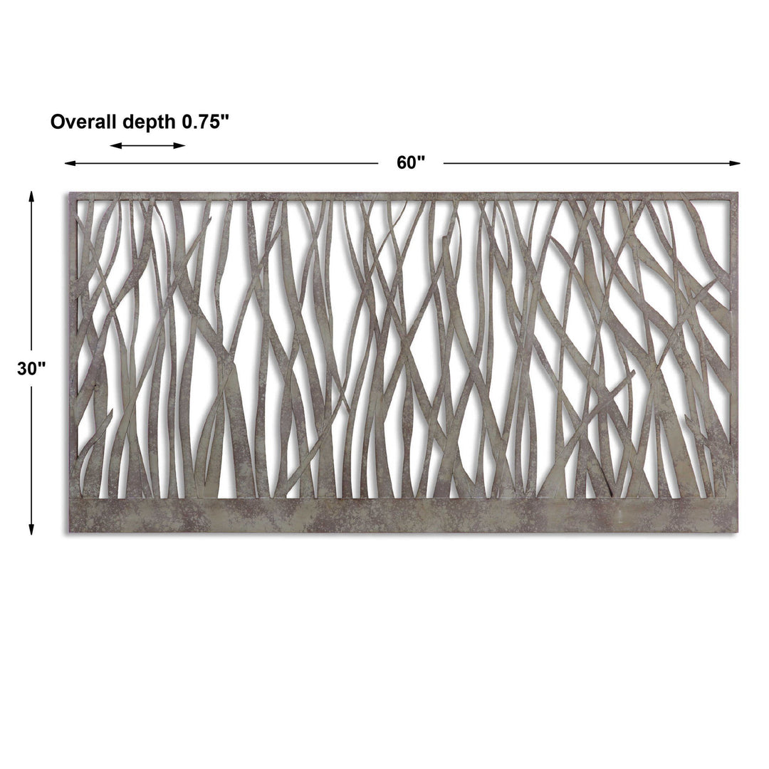 Amadahy - Metal Wall Art - Pearl Silver