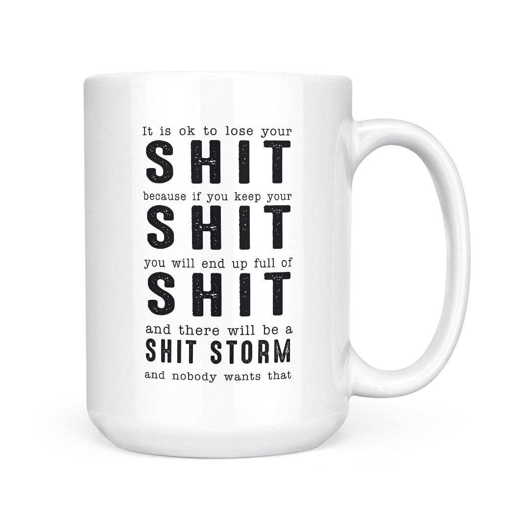 Shit Storm | 15oz Mug: Black Handle