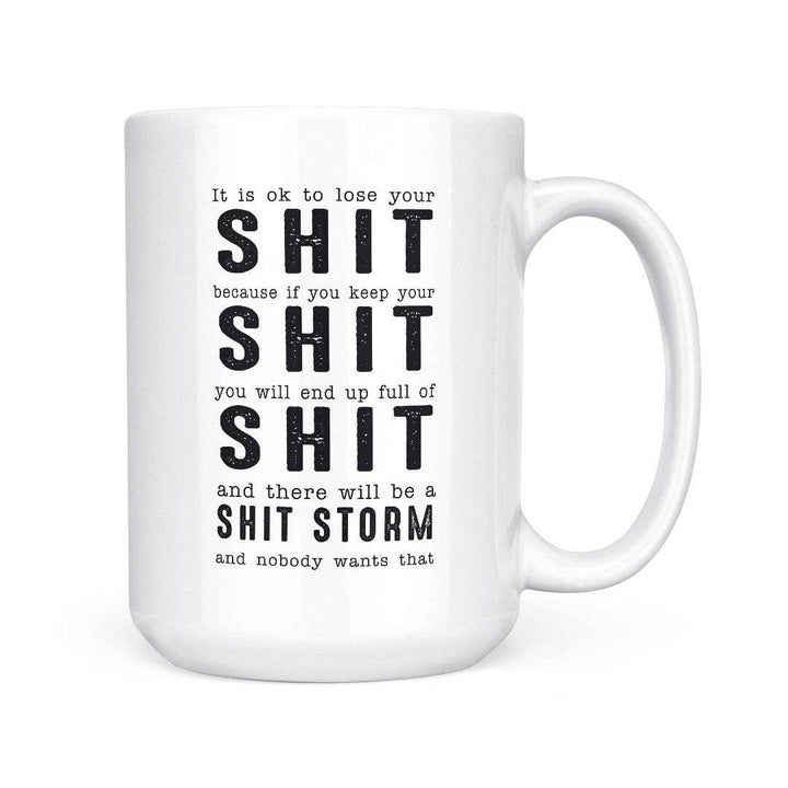 Shit Storm | 15oz Mug: Black Handle