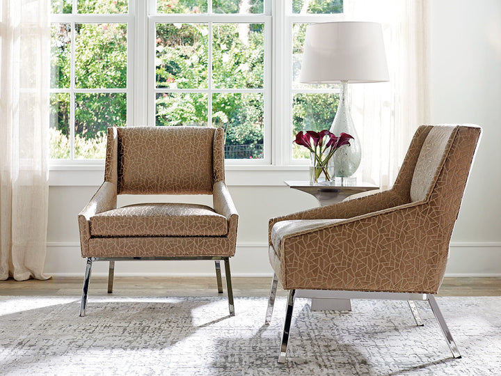 Kitano - Amani Chair With Polised Chrome Base