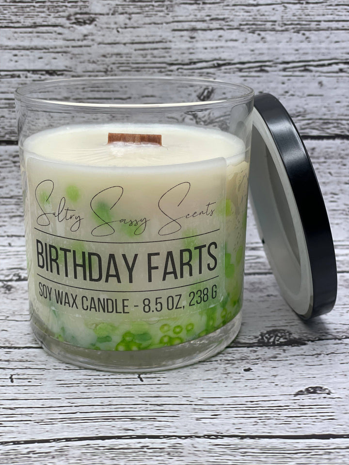 Birthday Farts - Soy Wax Candle: Blue