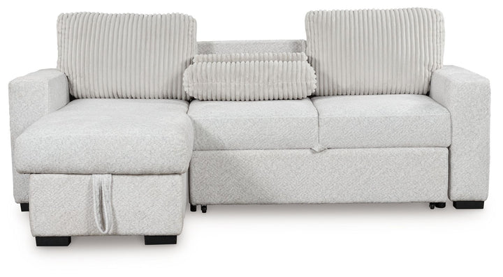 Wohlen - Alloy - 2-Piece Sectional With Pop Up Sleeper And LAF Corner Chaise