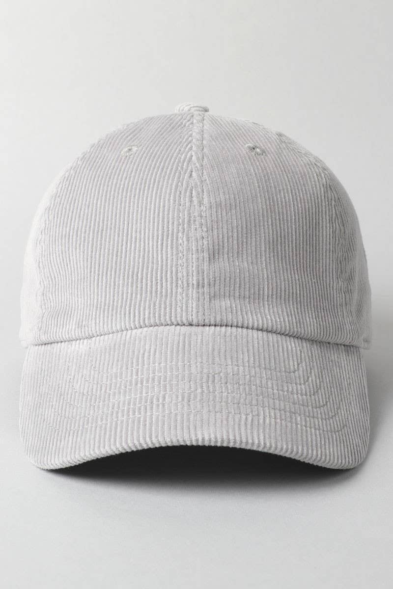Corduroy Adjustable Cotton Baseball Cap Dad Hat