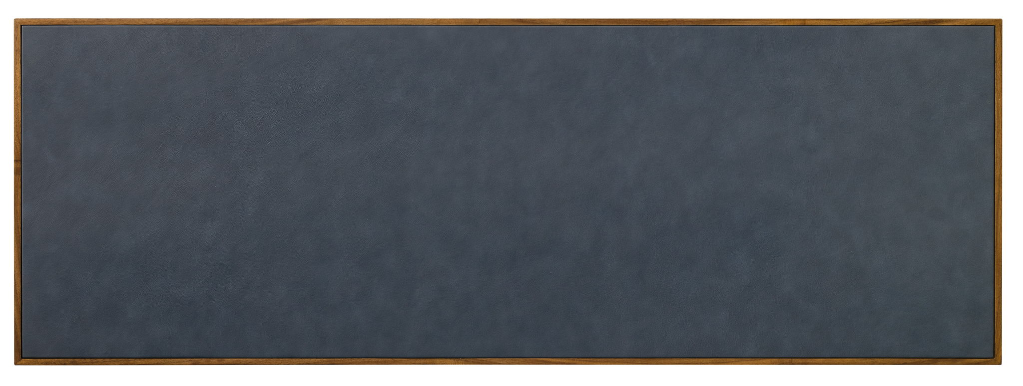 Melange - Geneva Accent Drawer Chest - Blue / Medium Walnut