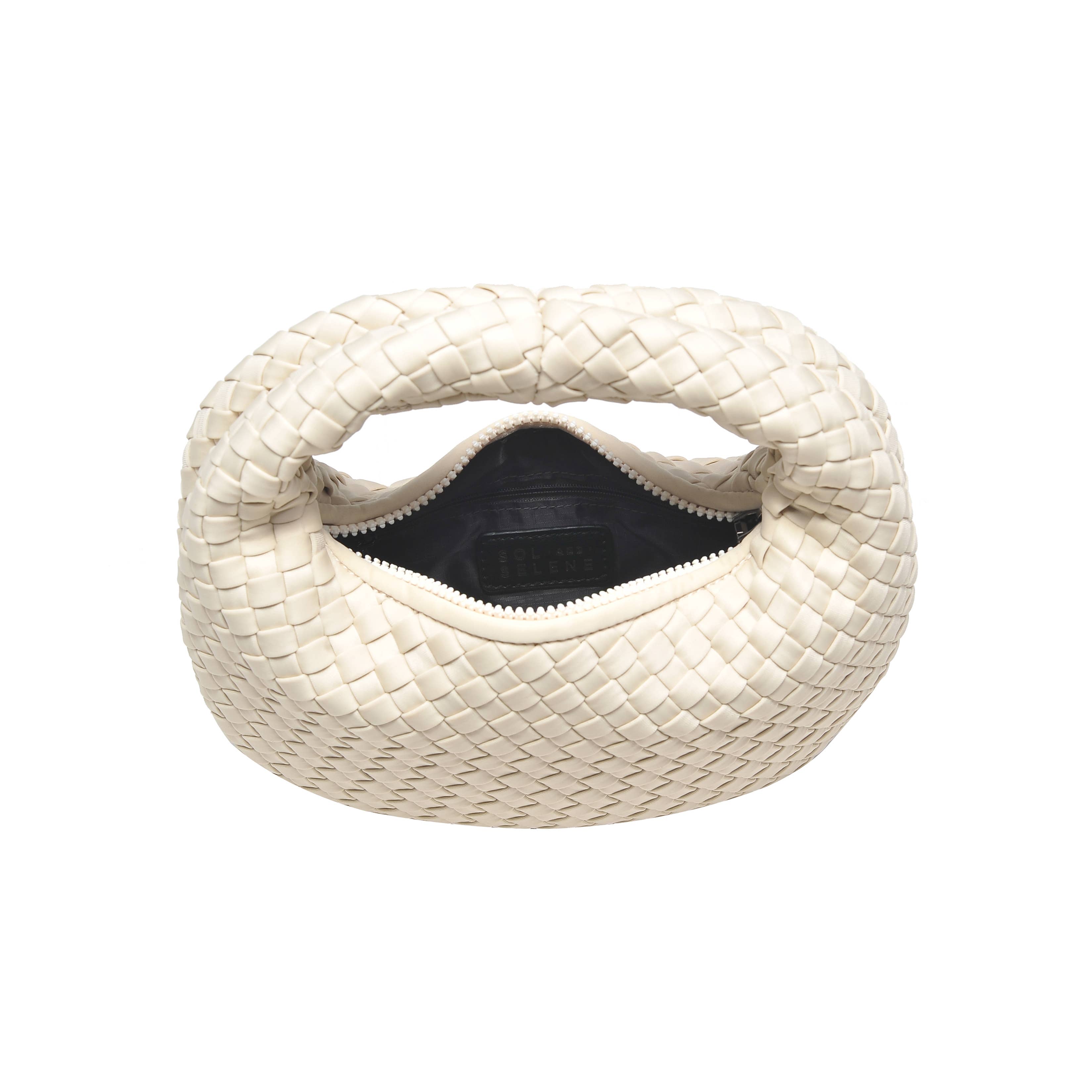 Dare to Dream - Small Woven Neoprene Clutch: Dark Denim