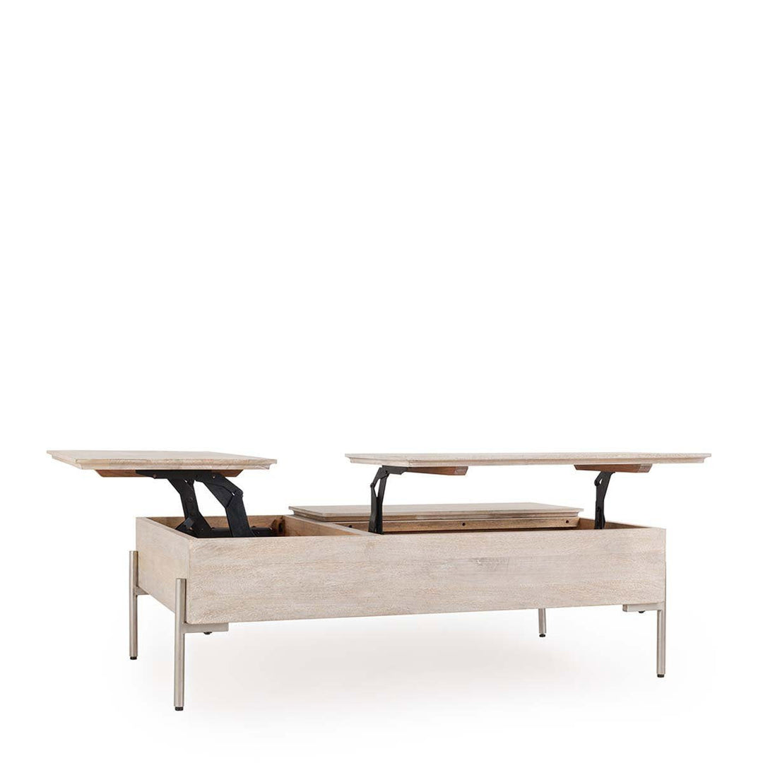 Rocklin - Double Lift Top Coffee Table - White