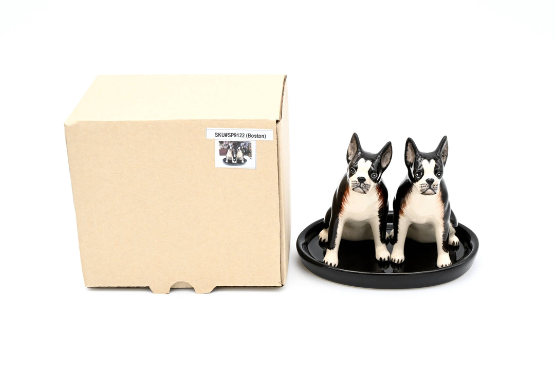 SP9122 SALT AND PEPPER SHAKER Boston Terrier