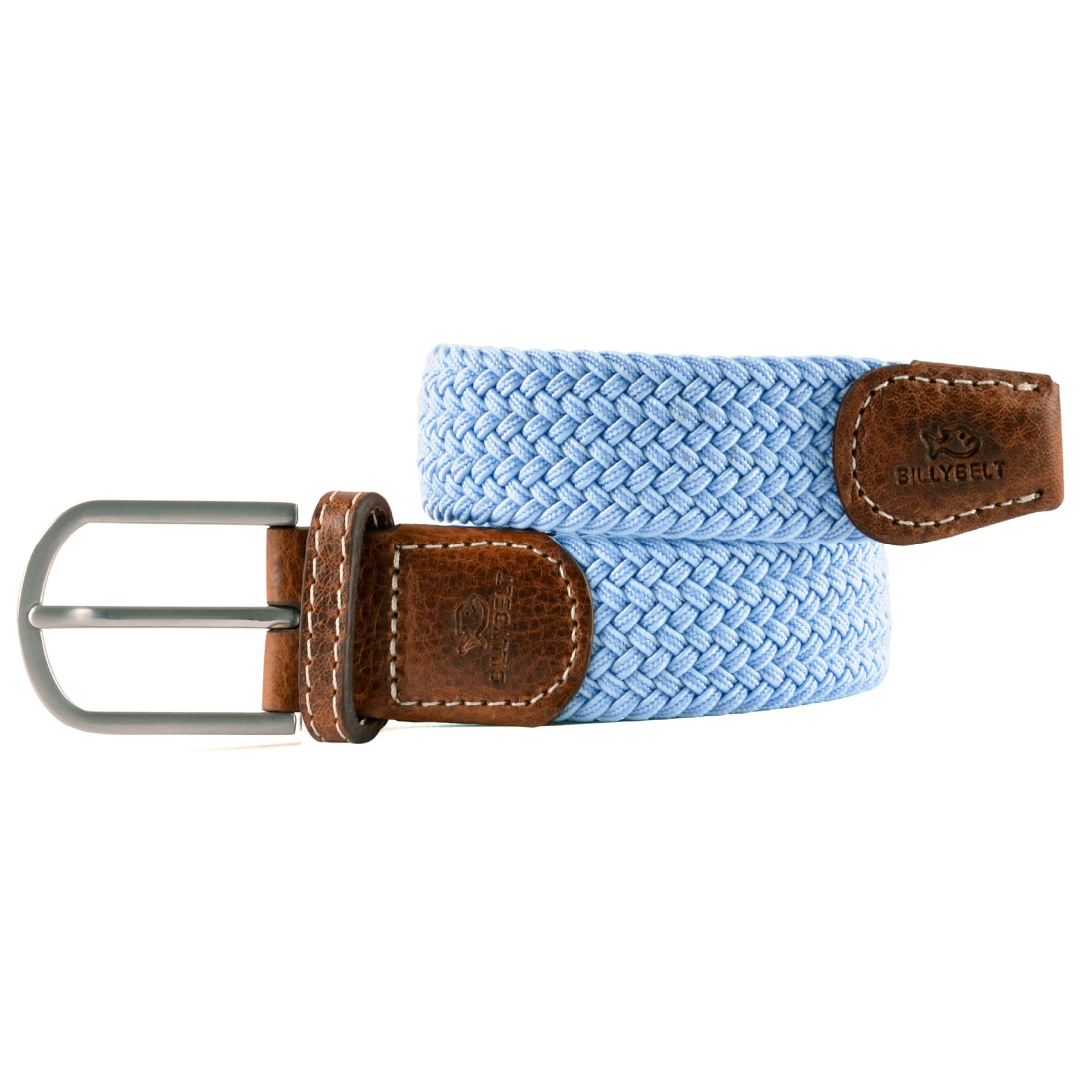 Breezy Blue Elastic Woven Belt: Size 2